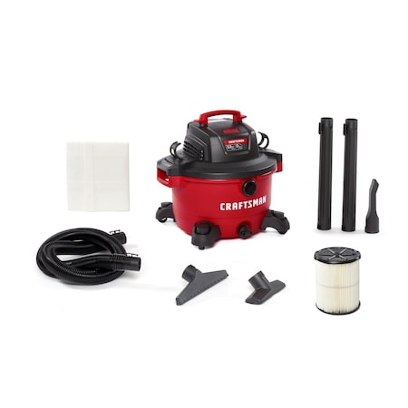 Craftsman 12 Gallon 6.0 Peak HP Wet/Dry Vac, Portable Shop Vacuum with Attachments CMXEVBE17594