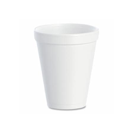 Dart Container Foam Cup, 10 oz, White, 40PK 863-10J10