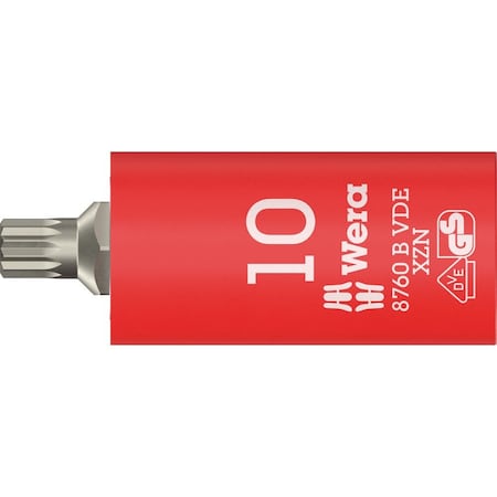 Wera 8760 B VDE XZN Zyklop bit socket, 3/8 in drive, for multi-point socket screws, M 8 x 59 mm 5004940001
