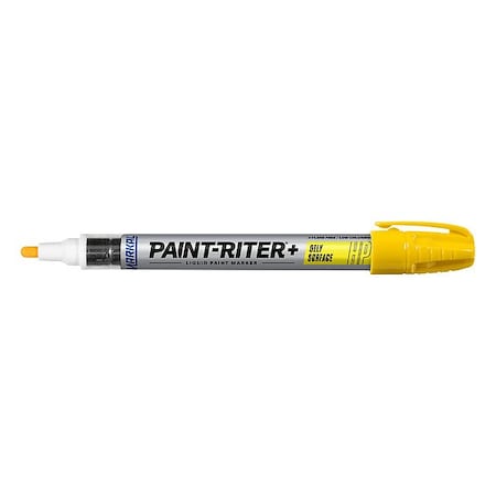 Markal Paint Marker, Medium Tip, Yellow Color Family, Paint 96961