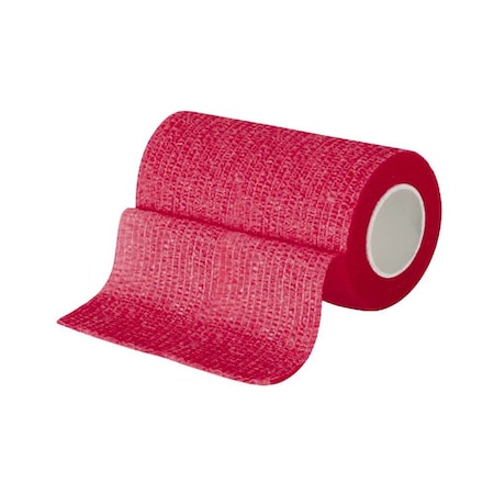 Jorgensen Laboratories JorWrap Cohesive Bandages - 4", Brilliant Red J1625D
