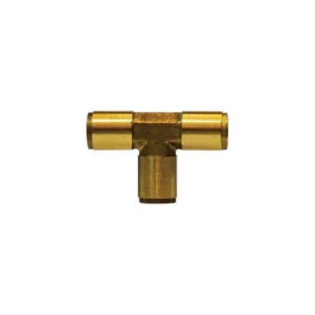 First Fitting & Fastener 1/4 UNION TEE PUSH-IN FITTING BRASS 20028MID