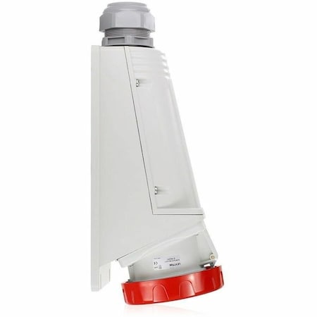 Leviton Pin & Sleeve Receptacle, 125 A, 380/415V AC, Three Phase, 3 Pole, Red W3125-S6