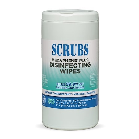 Scrubs MEDAPHENE Plus Disinfecting Wipes 73 Count 96365