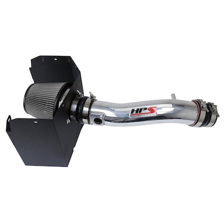 Hps Performance Air Intake Kit with Heat Shield, Polished,  827-595P