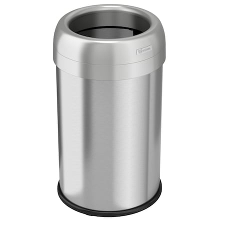 Hls Commercial 13 Gallon Open Top Round Trash Can HLS13STR