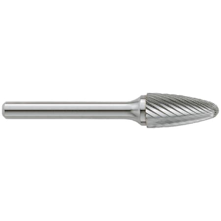 Garr Tool Burr, Series: SF, 3/4 in Diameter Head, Radius End, Tree Head Shape 64050