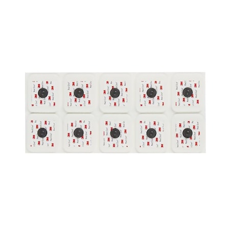 3M ECG Monitoring Electrode Foam Backing Radiolucent / MR Conditional Snap Connector, 2570, 50PK 368361_BG