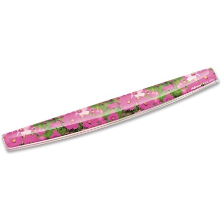 Fellowes Fellowes, Gel Keyboard Wrist Rest W/microban Protection, 18 9/16 X 2 5/16, Pink Flowers 9179101