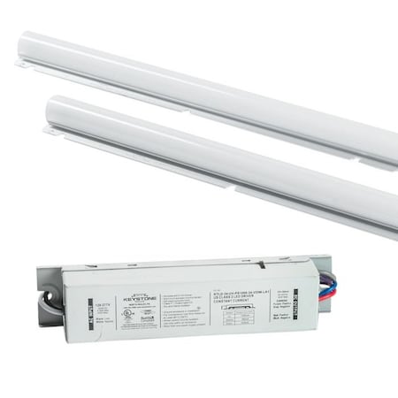 Keystone Linear LED Retrofit Kit, 5000K, 120-277V Input, 0-10V Dimming, Power Selectable between 23W, 29W, an KT-RKIT35PS-2AG44-850-VDIM