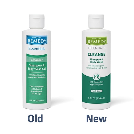 Medline Remedy Essentials Shampoo & Body Wash, 8 oz., 36PK MSC092SBW08