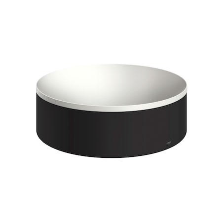 Axor Suite Sinks Round Sink without Overflow, 11 3/4" in Matte Black 42000670