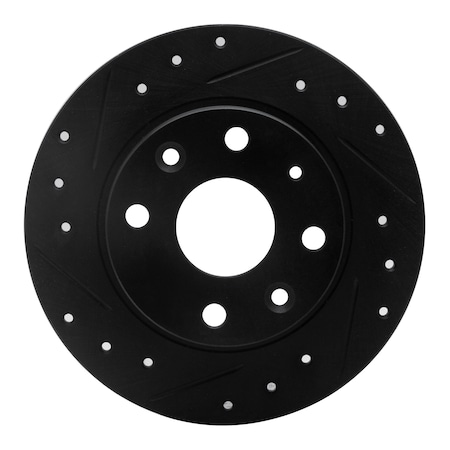 Dynamic Friction Co DFC Brake Rotor - Drilled and Slotted - Black 633-80023L