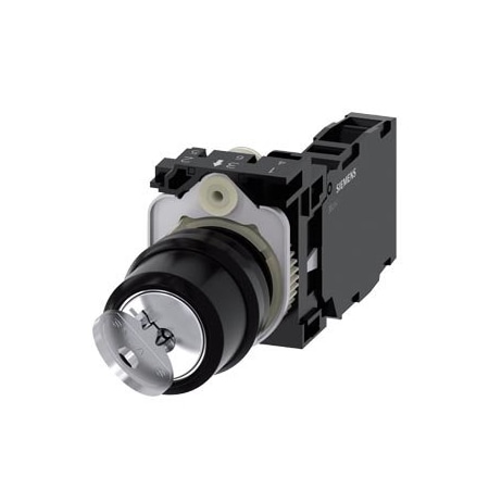 Siemens RONIS key-operated switch 22 mm 3SU1100-4BF11-1FA0-ZY19