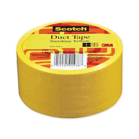 Scotch Duct Tape, 1.88in x 20 yds, Sunshine Yellow 920-YLW-C