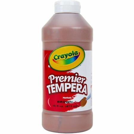 Crayola Premier Tempera Paint, 16 oz, Brown, 3PK 54-1216-007
