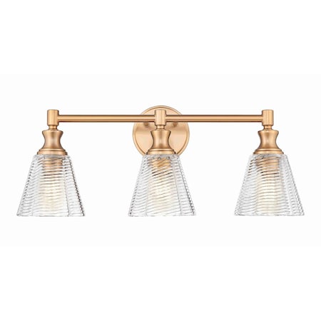 Z-Lite Auden Modern Gold 3 Light Vanity 7704-3V-MGLD