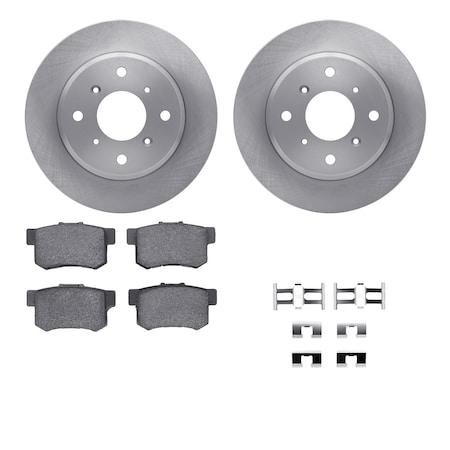 Dynamic Friction Co DFC Brake Rotor with 5000 Brake Pads and Hardware Kit 6512-59177