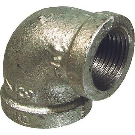 Mueller Industries 0.5 x 0.37 in. Galvanized Reducing Elbow 90 deg 510-132HN