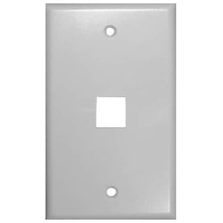 Vanco International- Inc Vanco 1 Port Keystone Wallplate White 820101