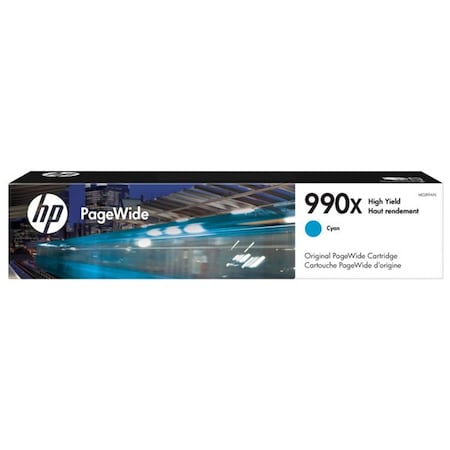 Hp 990X (M0J89AN) High Yield Cyan Original PageWide Cartridge (20,000 Yield) M0J89AN