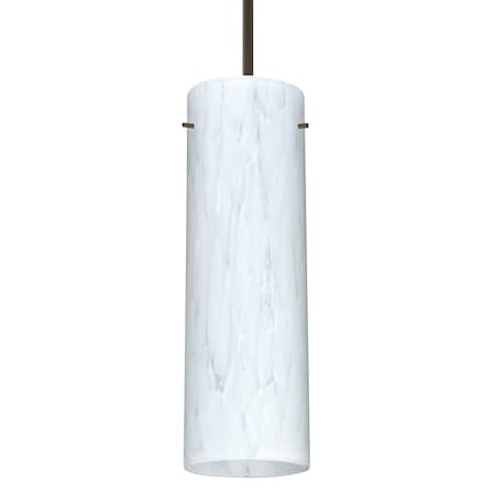 Besa Lighting Besa Stilo 9 Pendant, Carrera, Bronze Finish, 1x 40W MAX E26 Base 1JT-493019-BR