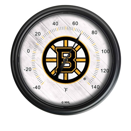 Holland Bar Stool Co Boston Bruins Indoor/Outdoor LED Thermometer ODThrm14BK-08BosBru