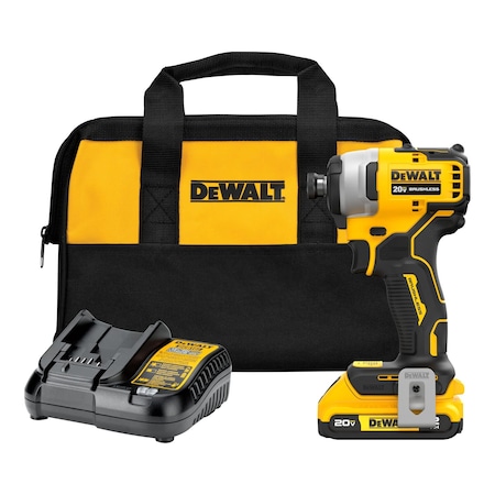 Dewalt 20V MAX Impact Driver Kit, 2800 RPM DCF809D1