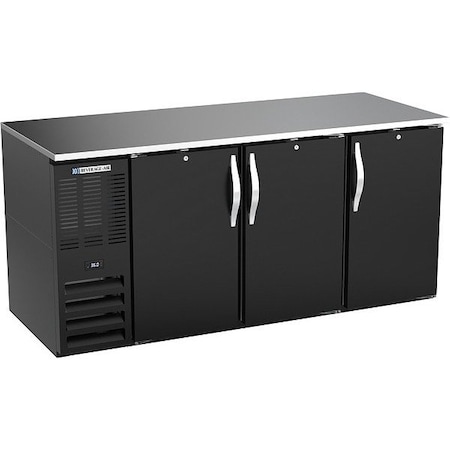 Beverage-Air Bottle and Back Bar Cooler, Black, 3.3 A BB72HC-B