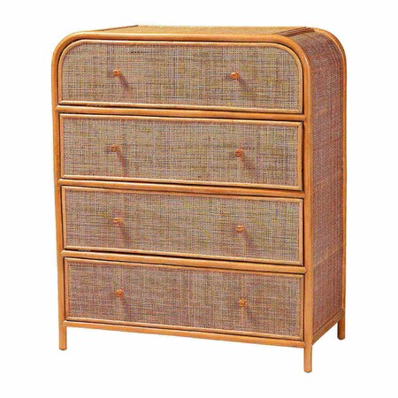 Bali & Pari Sampit Natural Rattan Storage Cabinet 261-13704-ZORO