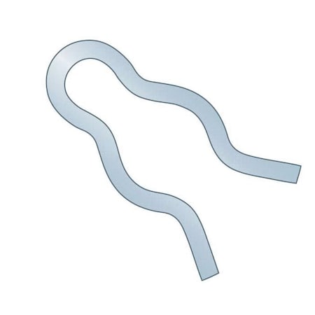 Huyett Hair Pin, Zinc Plated Spring Steel, 0.177 in Wire Dia x 2.516 in Length BPXZ-159