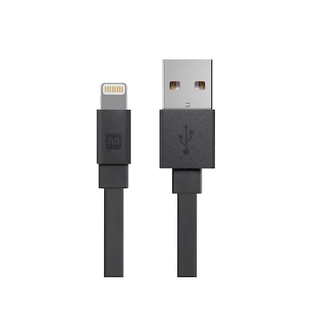 Monoprice Cabernet Series Apple MFi Certified Flat Lightning to USB Charge & Syn 12859