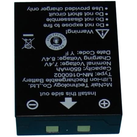 Dantona Dantona COM-MN0160001 Radio Battery - For Radio - Battery Rechargeable - 650 mAh - 7.4 V DC COM-MN0160001