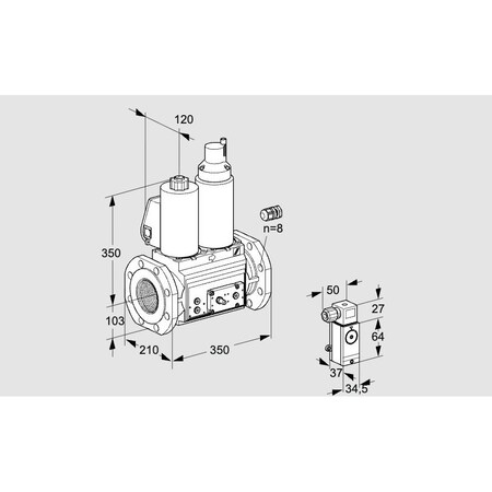 Honeywell Kromschroder Gas Solenoid Valve – VCS Series, 500 mbar, Auto Shut-Off, IP65 Rated KS88207199