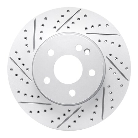 Dynamic Friction Co DFC Geoperformance Rotor - Drilled and Slotted 830-63158L