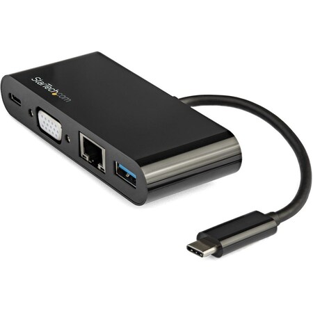 Startech.Com USB C Multiport Adapter VGA/PD/USB-A/GbE DKT30CVAGPD