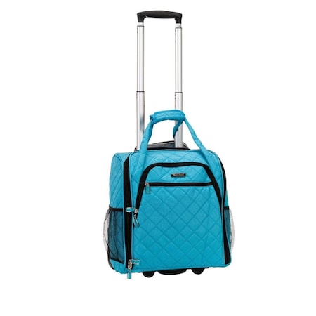 Rockland Melrose Wheeled Underseat Carry On Luggage - Turquoise BF31-TURQUOISE