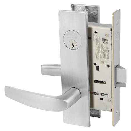 Sargent Grade 1 Storeroom or Closet Mortise Lock, B - Lever, LW1 - Escutcheon, Field Reversible, Convention 8204 LW1B 26D