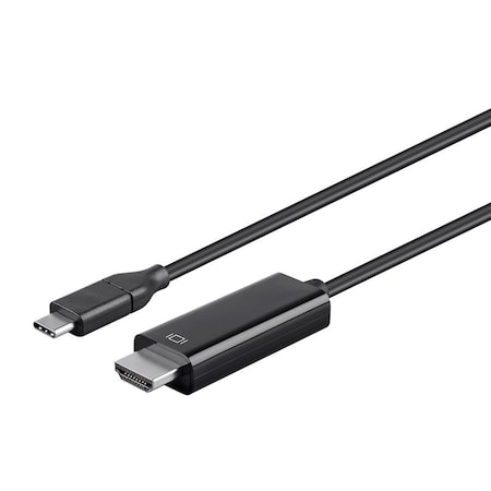 Monoprice USB Type C to HDMI 3.1 Cable - 5Gbps_ 4K at 30Hz_ Black_ 6ft 24441