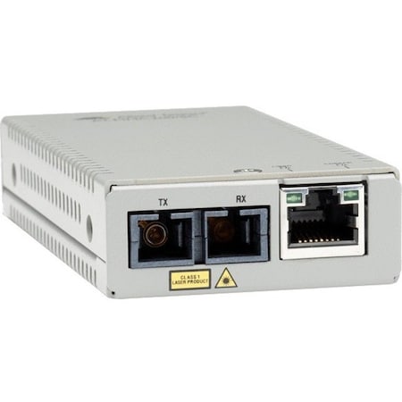 Allied Telesis TAA FEDERAL 10/100TX TO 100FX/LC MM MEDIA & RATE CONVERTER, MULTI-REGION PSU AT-MMC200/LC-960