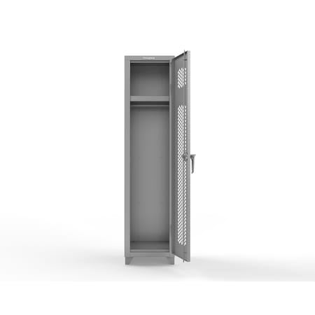 Strong Hold Ventilated 14 GA Single-Tier Locker - 1 Compartment 1.66-1H-18-1T-L