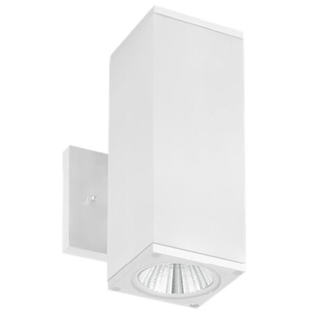 Westgate 4in SQ CYL. UP/DOWN 24W RGBW WHITE TUNING AND RGB APP CONTR., White WMCS-UDL-RGBW-WH