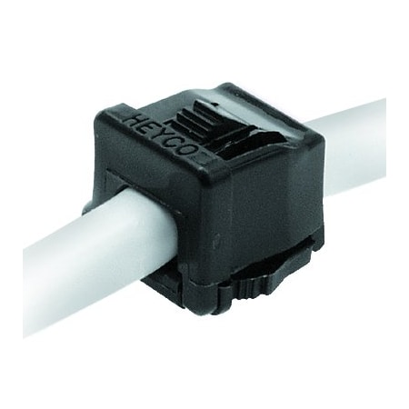 Heyco ST Lockit Strain Relief Bushing for Round Cables, ST 301N Black, 50PK 1848