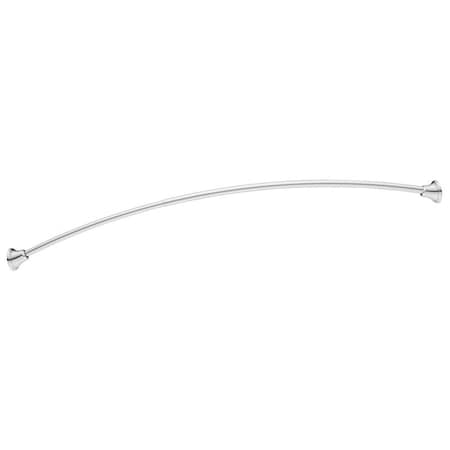 Moen Shower Rod, 57 to 60 in L Adjustable, 1 in Dia Rod, Stainless Steel, Chrome DN2171CH