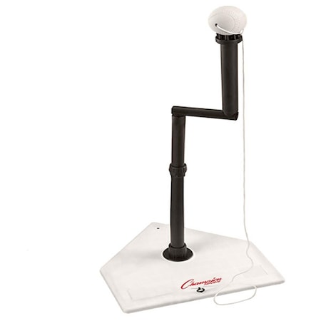 Champion Sports Batting Tee Trainer, Black & White CH55850