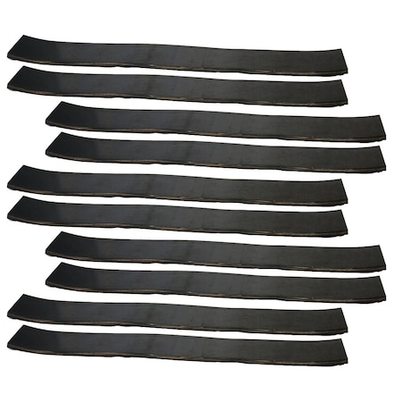 Mytee Products Heavy Duty Rubber Coil Pad Flatbed Trailer Steel Coil Padding, 10PK CM648x10