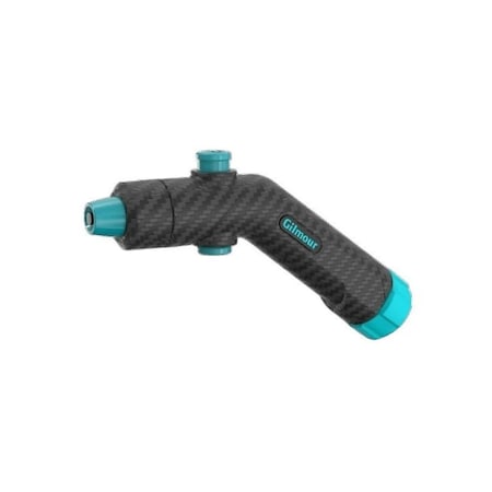 Gilmour Mfg Pushbutton Control Extra Heavy-Duty Adjustable Nozzle, Swivel, Metal 885502-1001