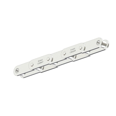 Senqcia Hi-Max SBR Conveyor Series Double Pitch Riveted Standard , 10 ft OAL, 1.25P, .4 Dia x 3/8 W C2050NPHMRB