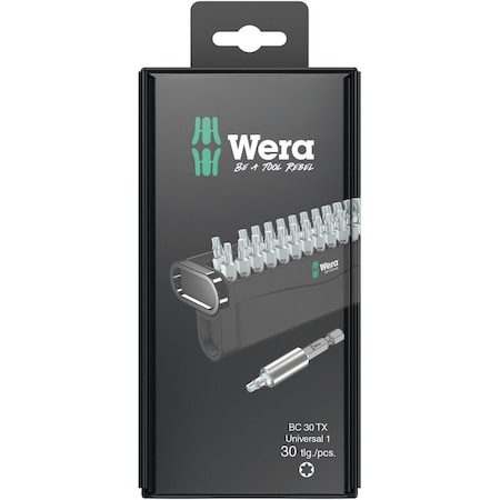 Wera Bit-Check 30 TX Universal 1 SB, 30 pieces 5057900001