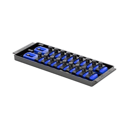 Ernst Manufacturing Socket Organizer, Blue, 3 5/8" D 8556